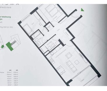 Am Schlosspark: Hochwertige 3-Zi-Neubauwohnung mit Loggia & TG (P - Foto 1