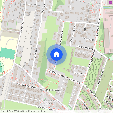 ul. prof. Bronisława Geremka, Kliny Zachód, Swoszowice, Kraków, małopolskie