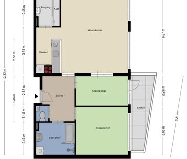 Appartement te huur: Schoolstraat 75 5038 RJ Tilburg - Photo 4
