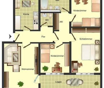 Demnächst frei! 6-Zimmer-Wohnung in Leverkusen Opladen - Foto 1