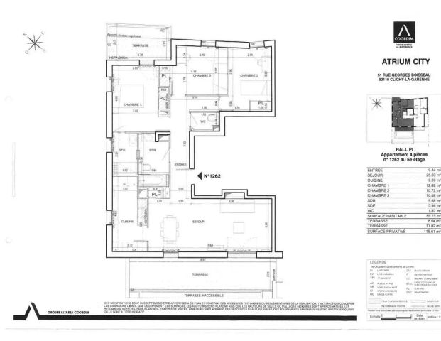 location Appartement T4 DE 90.61m² À CLICHY - Photo 1