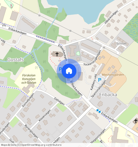 Enbackavägen, Gustafs