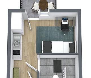 Hochwertiges Studentenapartment mit Pantryküche & Dachterrasse - Photo 5