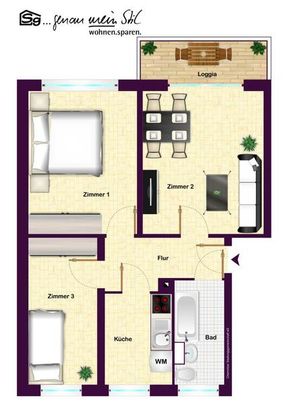 Vorderer Kaßberg! 3-Zimmer-Wohnung mit Balkon - Photo 1