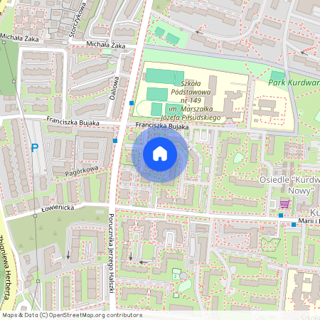 ul. Franciszka Bujaka, Kurdwanów, Podgórze Duchackie, Kraków, małopolskie