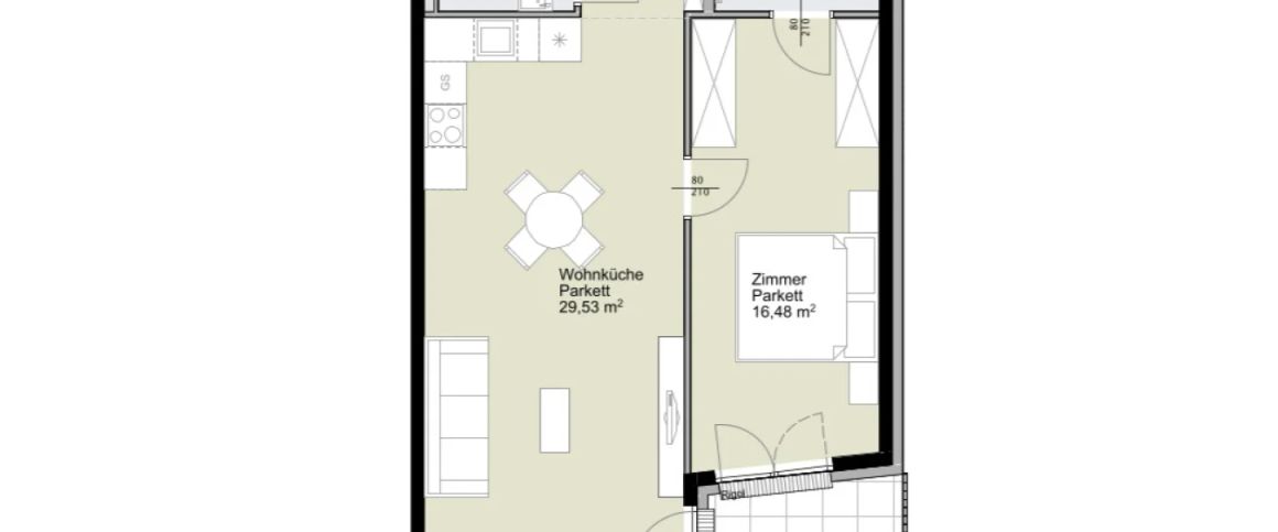 Erstbezug ab Februar! Sonnige 2-Zimmer-Balkonwohnung im 19. Bezirk zu vermieten! - Foto 1