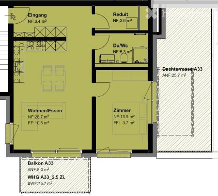 2 Zimmer, 60 m² - Foto 4