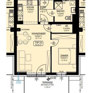 Traumhafte 2-Zimmer-Gartenwohnung in Seitenstetten - Photo 2