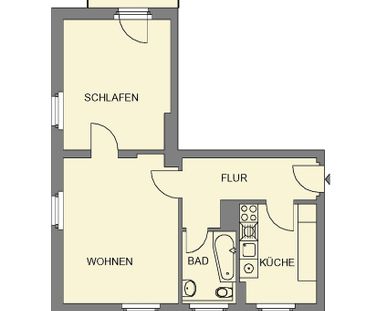 Pärchenwohnung mit Balkon und Tageslichtbad - Photo 4