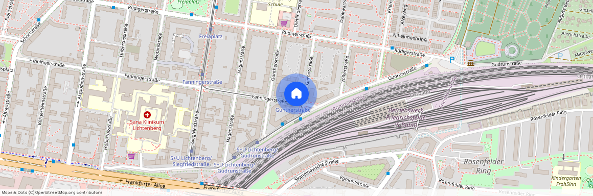 Fanningerstr. 69, 10365 Berlin OT Lichtenberg, Zur Karte