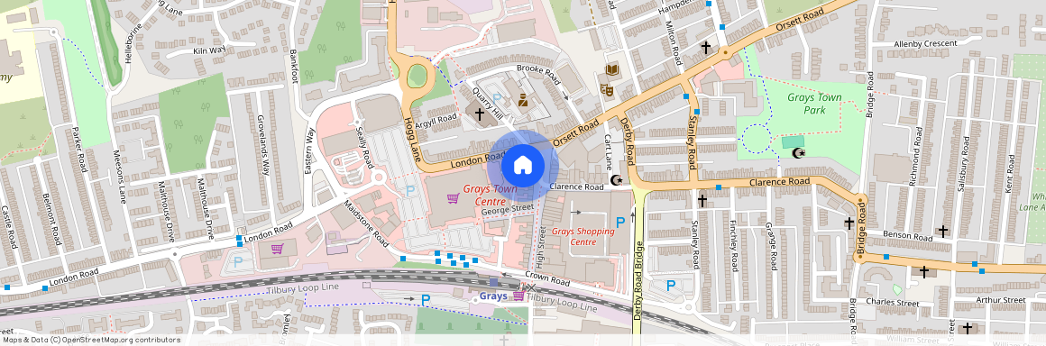 Daimond house, grays, RM17