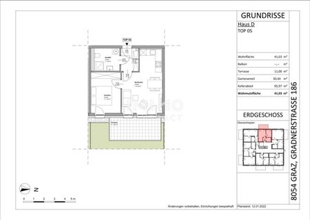 Neuwertige, geförderte 2 Zimmer Wohnung mit Eigengarten - Gradnerstraße186 D- Top 05 D - Foto 4