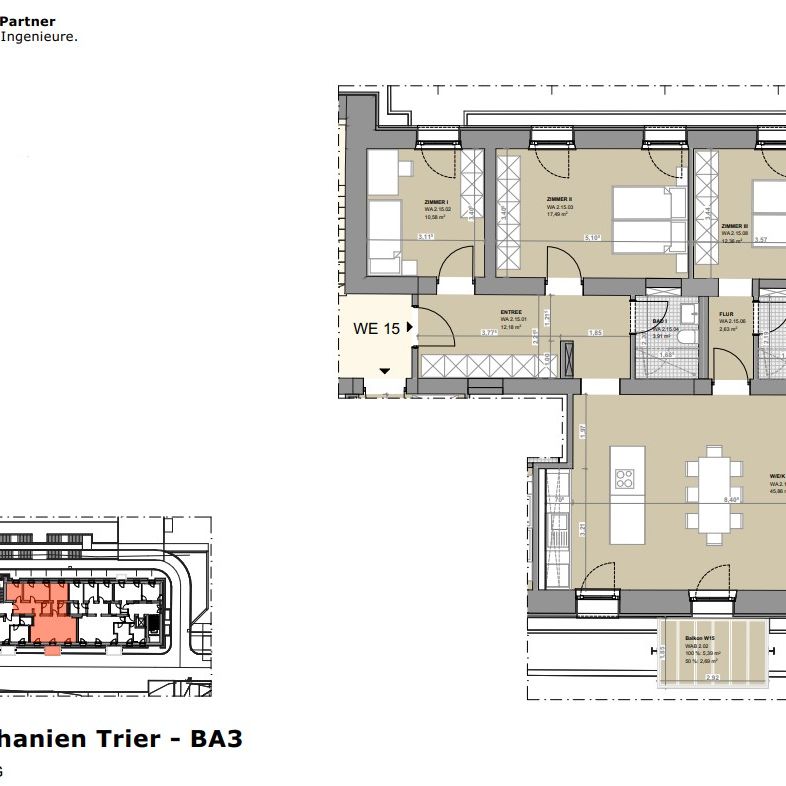 Quartier Bethanien – Moderne 5-Zimmer-Wohnung in historischer Klosteranlage - Photo 1