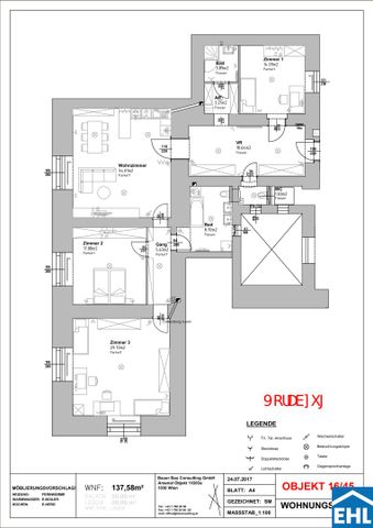 Großzügiges Wohnen in zentraler Lage - 137m² Traumwohnung im Arsenal - Foto 4