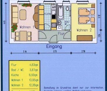 Etwas besonderes: schöne 2-Zimmer-Wohnung - Foto 3