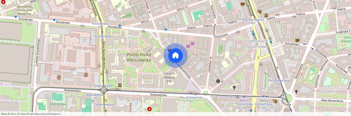 ul. Stanisława Noakowskiego, Śródmieście Południowe, Śródmieście, Warszawa, mazowieckie
