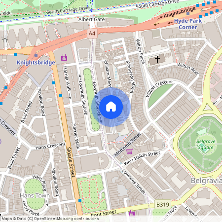 Lowndes Square, Knightsbridge, London