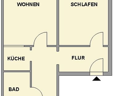 2-Raum-Erdgeschosswohnung mit bodengleicher Dusche - Photo 3