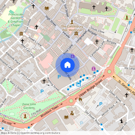 Langton Gardens, Whitefriars Street, Canterbury, Kent, CT1
