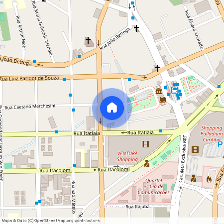 Rua Caetano Marchesini, 281 - Shopping Palladium - Portão, Curitiba, Paraná, 81070110