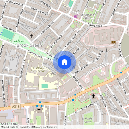 Oxford Gate, Brook Green, London, W6