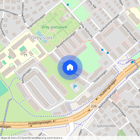 Vibyholmsvägen, Älvsjö