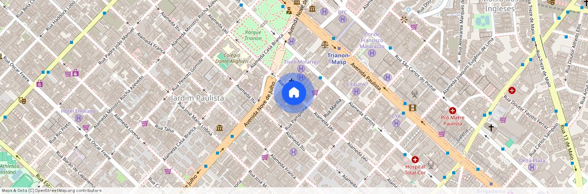 Alameda Jaú, 497 - Jardim Paulista, São Paulo - SP