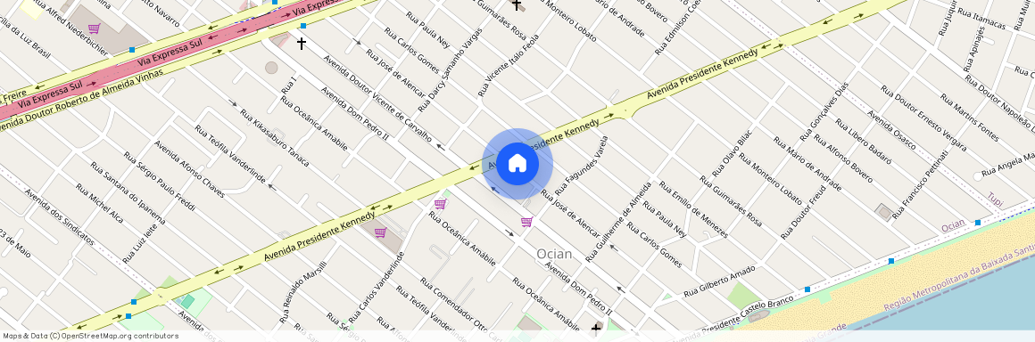 Rua José de Alencar, Cidade Ocian, Praia Grande