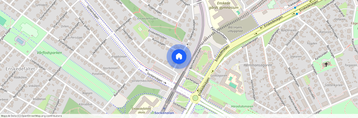 Odelbergsvägen, Enskede Gård