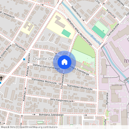 ul. Grunwaldzka, Osiedle Oficerskie, Grzegórzki, Kraków, małopolskie