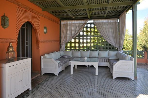 Maison au coeur d'un jardin luxuriant dans la Palmeraie de Marrakech - Photo 1