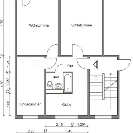 3-Raumwohnung mit Badewanne und Balkon - Photo 3