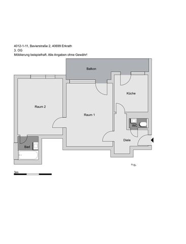 2-Zimmer-Dachgeschosswohnung in Alt-Erkrath - Photo 3