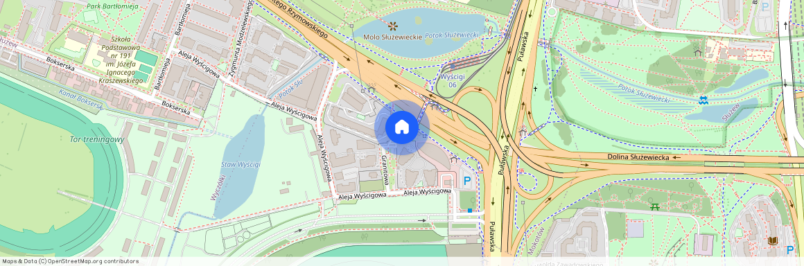 al. Aleja Wyścigowa, Służew, Mokotów, Warszawa, mazowieckie