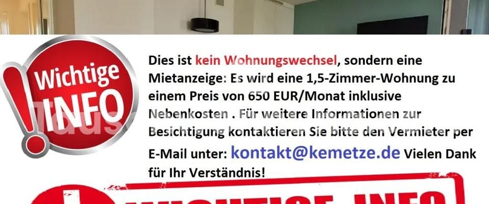 TAUSCHWOHNUNG 1,5-Zimmer Wohnung in Berlin - Foto 1