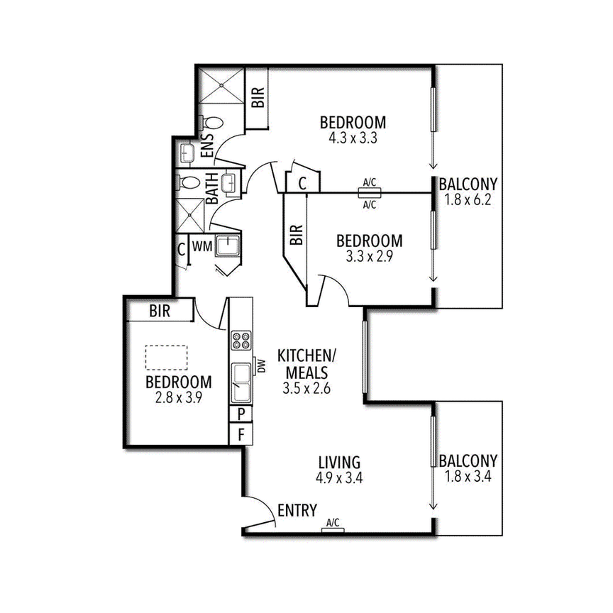 Exceptional Three Bedroom Apartment Offering Comfort and Convenience - Photo 1