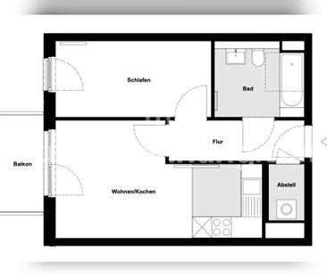 TAUSCHWOHNUNG Tausch WBS Wohnung (1 Personen Whg gegen 2 Personen Whg) - Photo 1