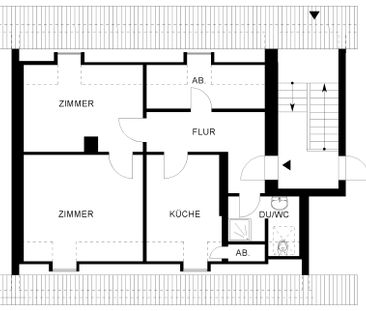 Zentrale Dachgeschosswohnung // DG rechts - Photo 1