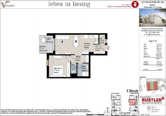 Erstbezug - Excellente 2-Zimmer Neubauwohnung mit Balkon | Fertigstellung 2025 - Photo 1