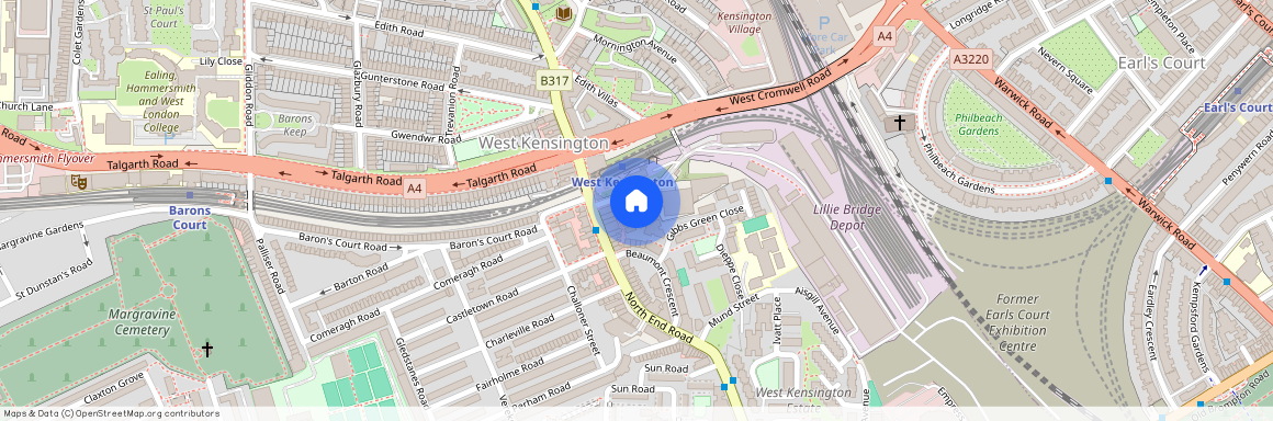 Kensington Hall Gardens, W14, London