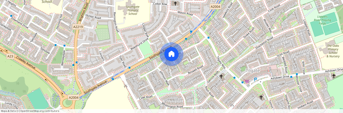 Dickens Road, Tilgate, Crawley, West Sussex. RH10 5AR