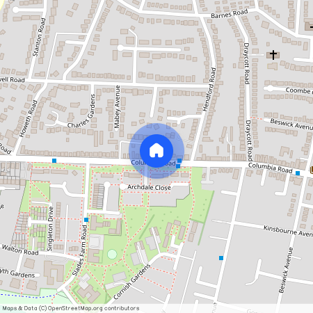 Student house on Columbia Road