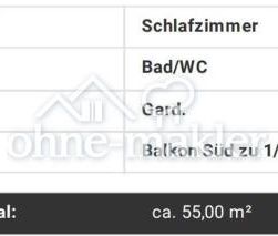 Gepflegte, möblierte 2-Zimmer Wohnung mit zwei Balkonen in der Nord... - Photo 4