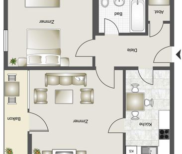 2-Zimmer Wohnung in Harpen - Photo 1