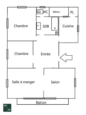 Appartement 4 pièces de 92 - Photo 2