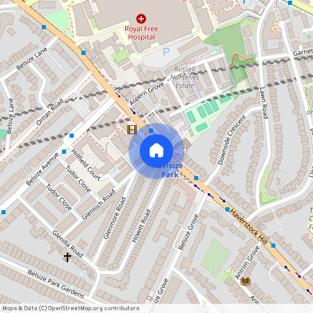 Haverstock Hill, Belsize Park, London, NW3