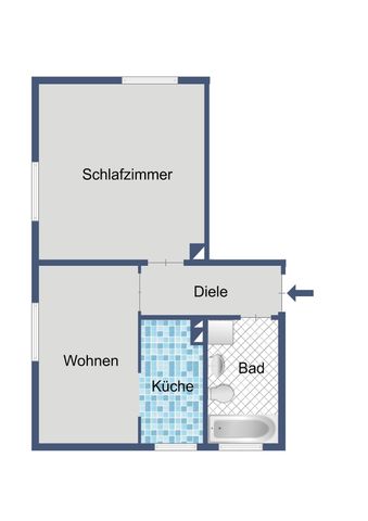 Gemütliche 2-Zimmer-Wohnung zum Wohlfühlen - Photo 3