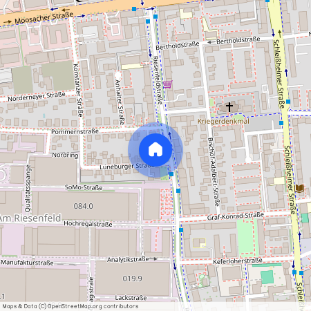 Lüneburger Strasse 2a München Milbertshofen Bayern 80809