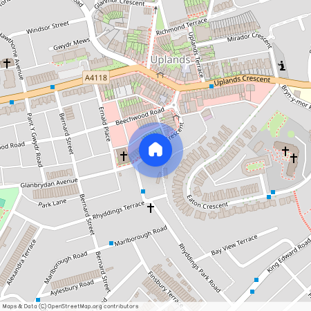 Gwydr Crescent, Uplands