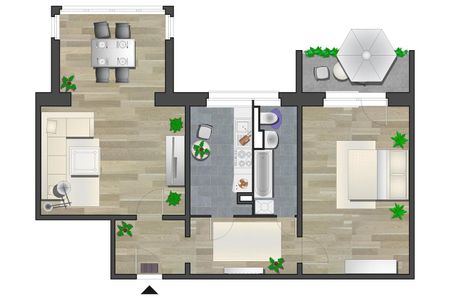 NEU sanierte 2-Raum-Wohnung mit Wohlfühlfaktor - Foto 4